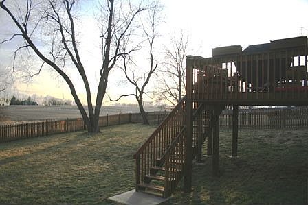 Fenced Back Yard with Greenspace
