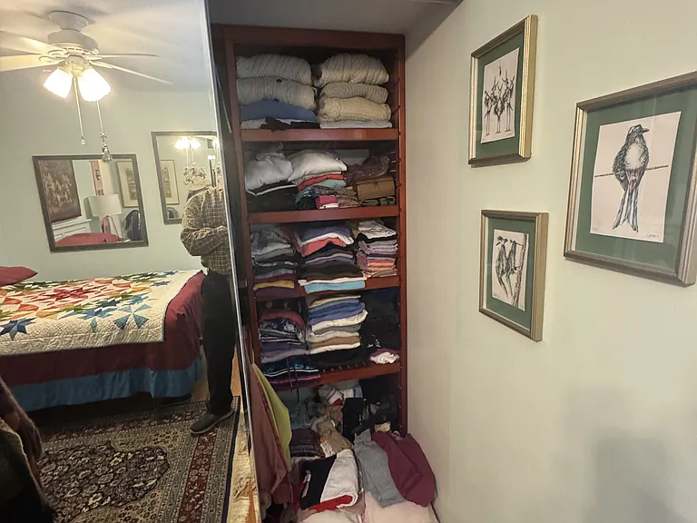 Closet w/ Built-in Storage Compartments