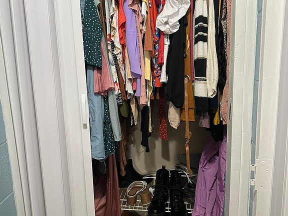 more closet space / pantry (shelving available)