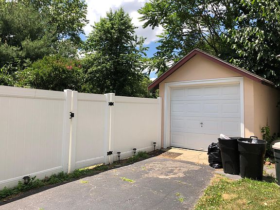 Garage and access into backyard