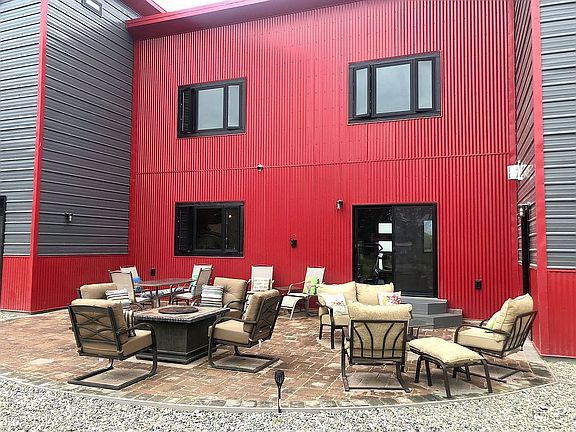 West facing paver patio