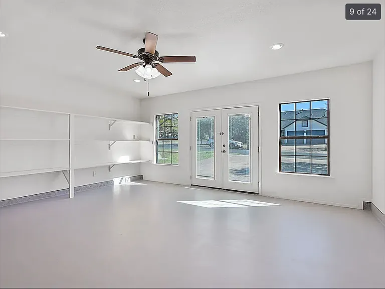 Flex space - can be used as office, hobby space, or an additional bedroom. Fully insulated and has its own mini-split.