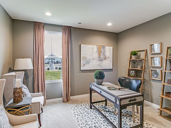 A Study or Flex Room for those in need of a home office or private den.