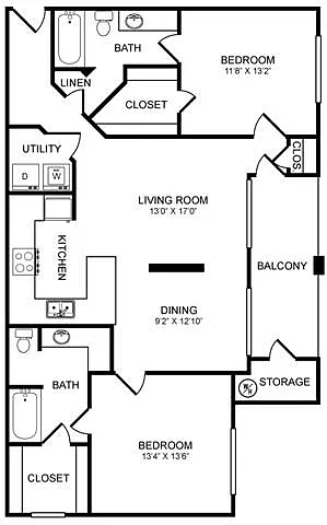 Floor plan D2