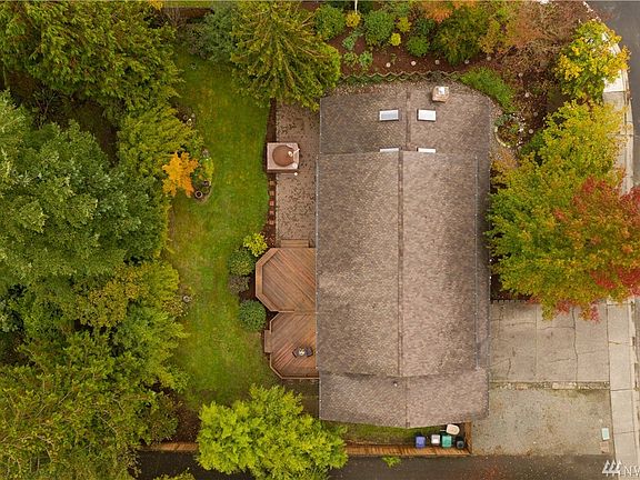 Aerial view of property 50 presidential roof. Large private lot with RV parking