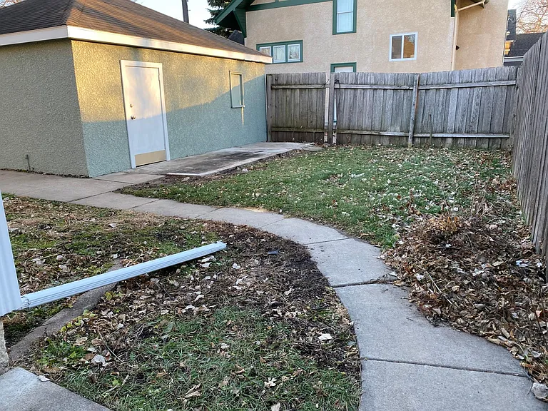 Back yard/garage