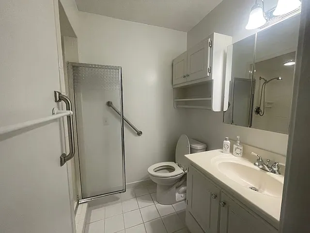master bathroom (with walk-in tiled shower