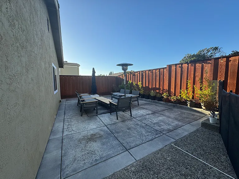 Hosting Area in the backyard
