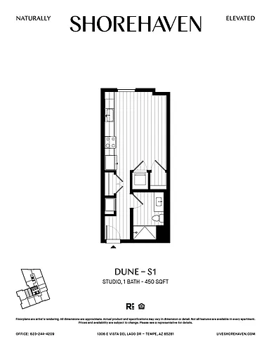 Floor plan Dune - S1