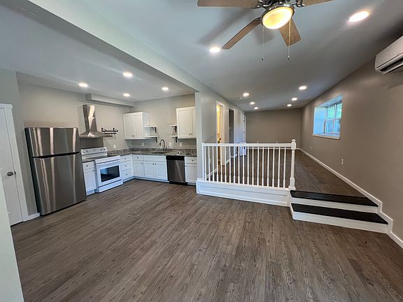 Kitchen and family room