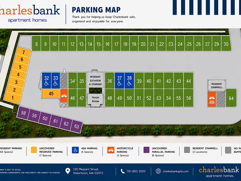 Charlesbank Parking Map