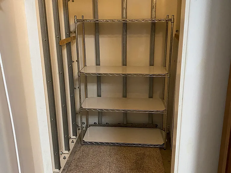 Safe room / extra storage inside home