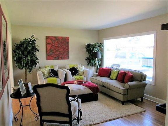 Beautiful, bright living area with large picture window