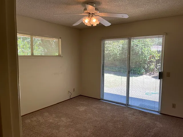 Slider to backyard off master bedroom