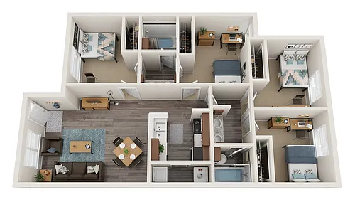 Floor plan D1 Renovated