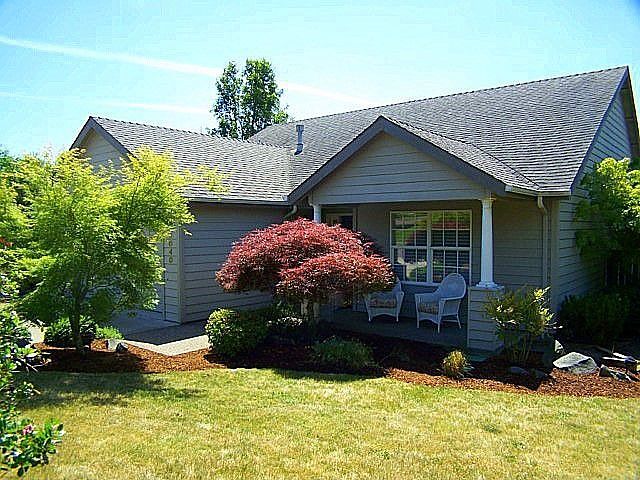 Single story in upscale neighborhood