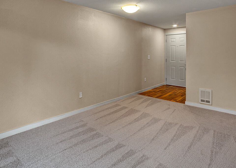 A cozy living space from the front door to the apartment