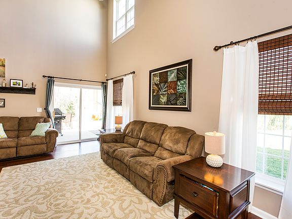 Vaulted ceiling living room