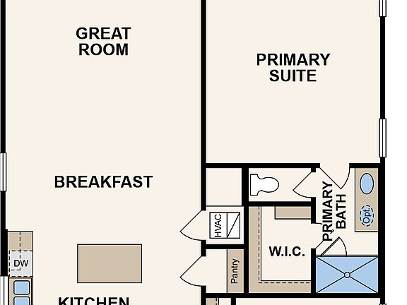 Lavaca plan-1st floor, in Crystal Springs - The Falls, Leander, TX