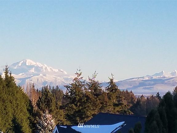 From last winter - Mt. Baker and Twin Sisters from the deck.