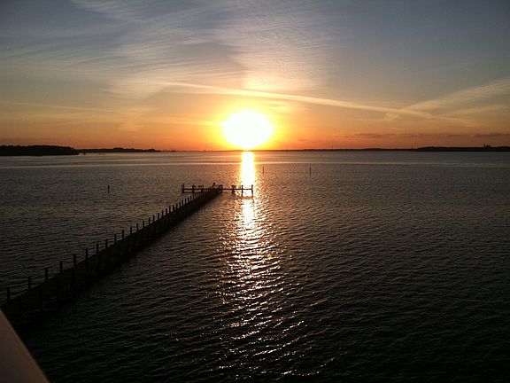 View of bay from balcony