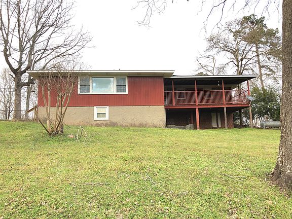 Rear view of home. 