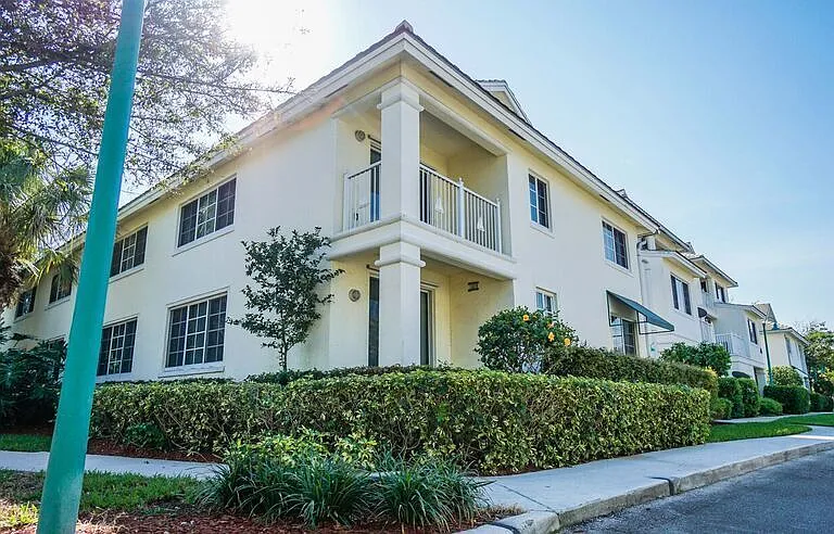 View of a corner apartment
