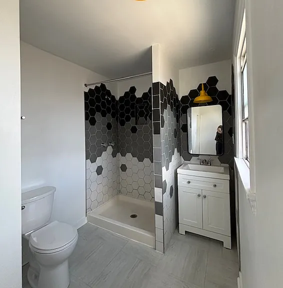 newly renovated bathroom