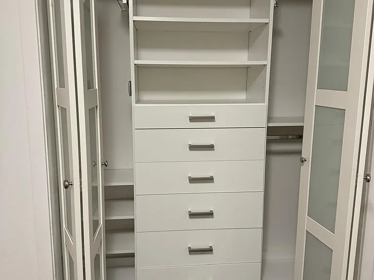 Second Bedroom Inside View of Closet
