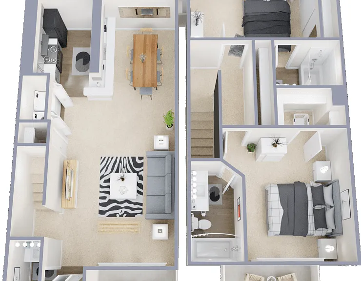 Plan B Floorplan Diagram
