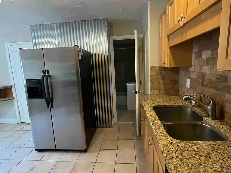 Bathroom off kitchen