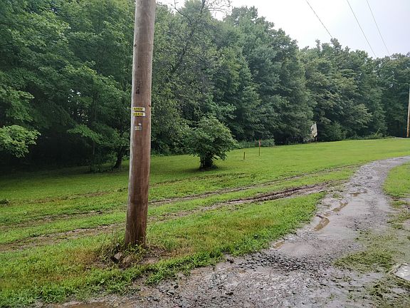 Rear lot showing survey pins
