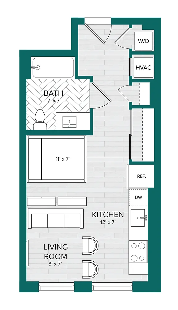 Floor plan Studio-A5.2