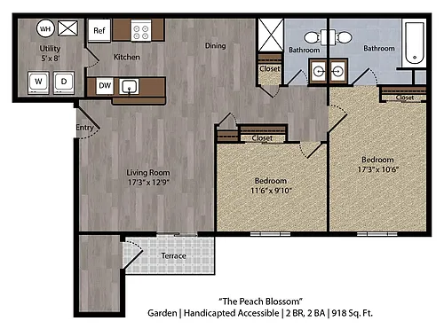 Floor plan The Peach Blossom
