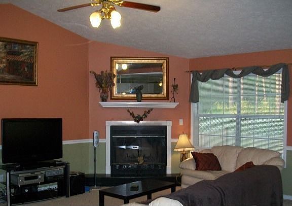 Living Room with Fireplace