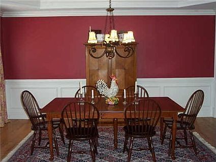 Elegant oversized dining room.