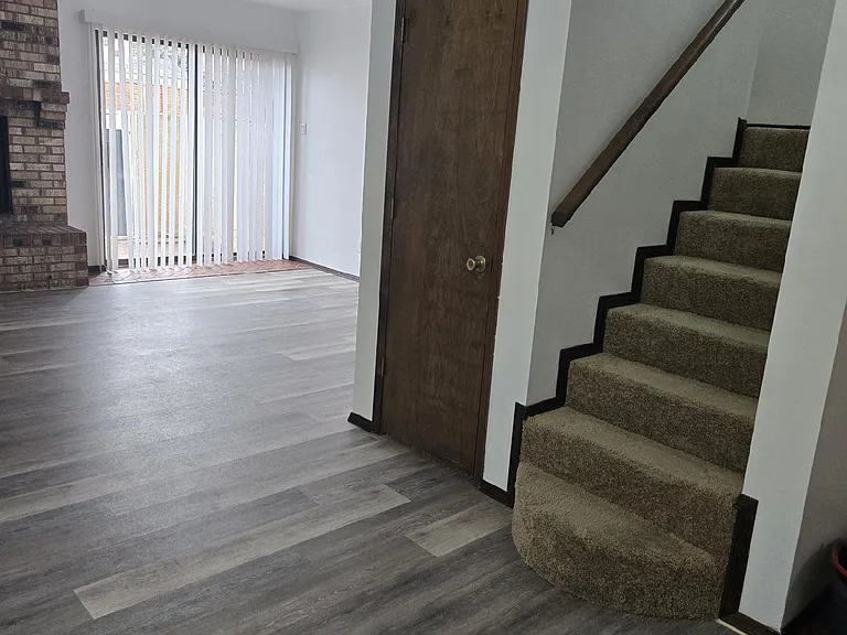Vinyl plank flooring downstairs