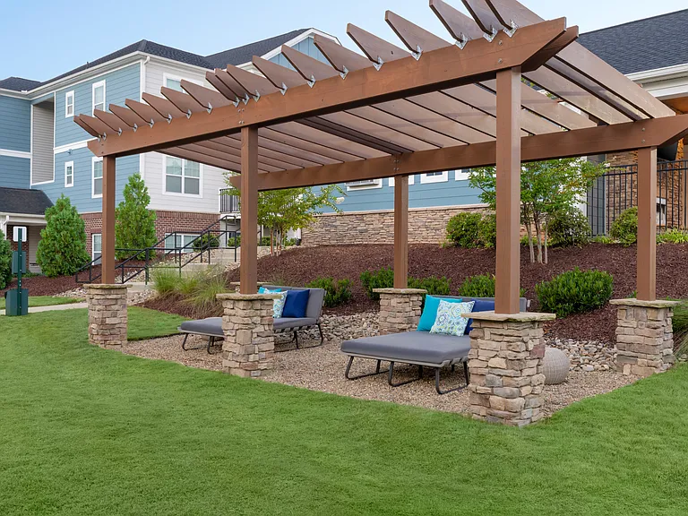 Outdoor lounger built for relaxation