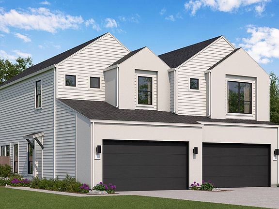 Elevation B Front Exterior Rendering at Juliana, The Duets at Novel