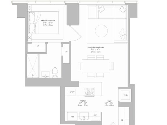 2nd image of 460 W 42nd St #Ph2a