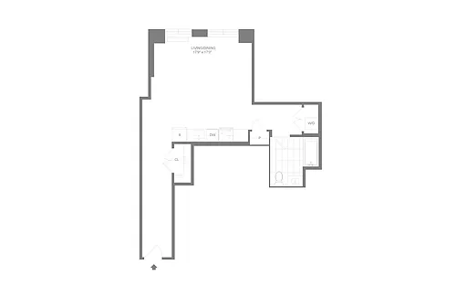 Floor plan S4 | Studio | 1 Bath