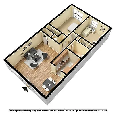 Floor plan 2 BED BUNGALOW