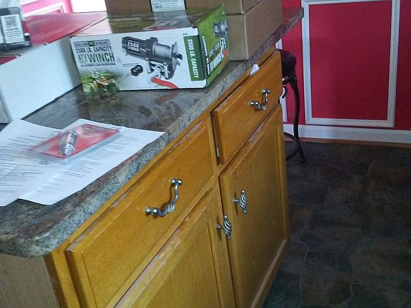 Granite center island