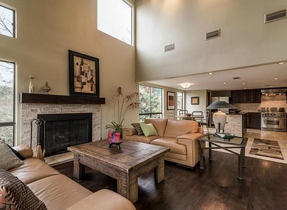 Functional layout for both daily living and entertaining.