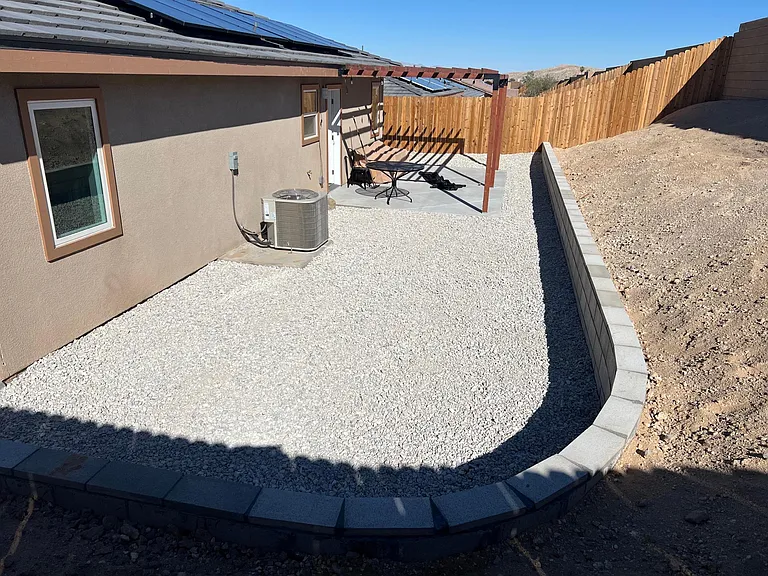 Private backyard