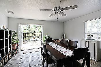 Dining Room opening to deck