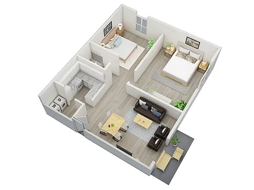 Floor plan Two Bedroom