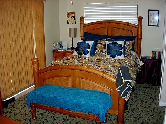 Bedroom with upstairs porch