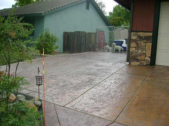 Stamped Concrete parking &  RV Pad
