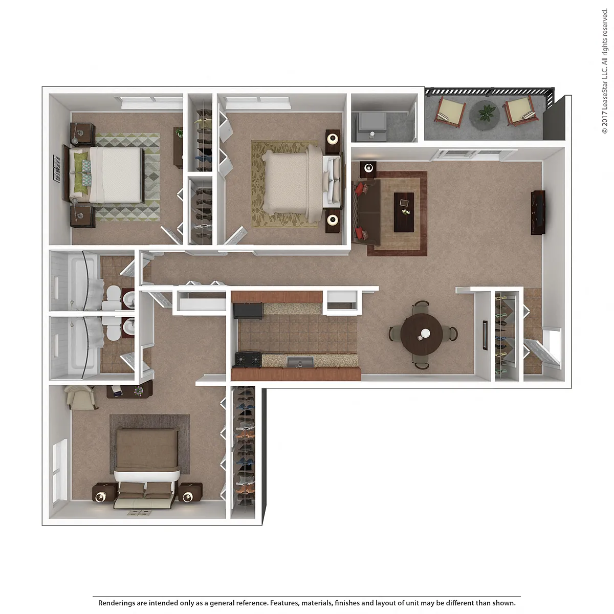 Floor plan 3 Bed 2 Bath